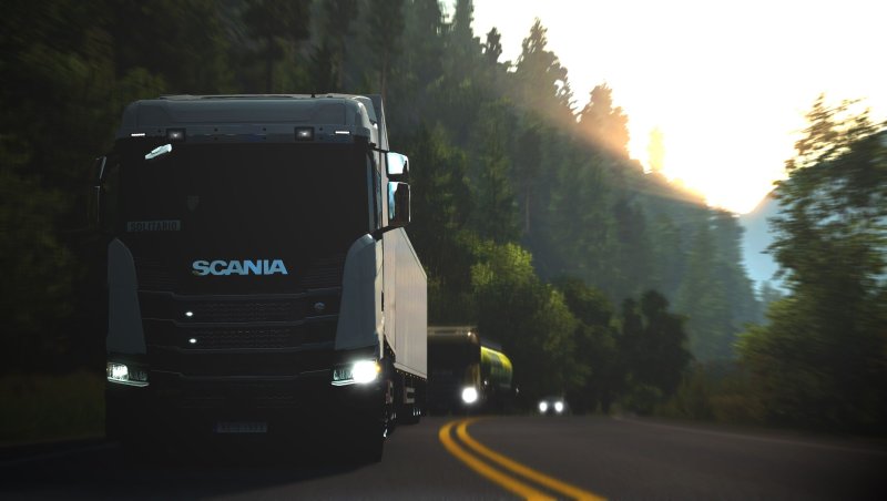 Euro Truck Simulator 2 ночь