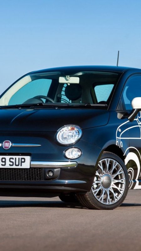 Fiat 500 Blue Tuning
