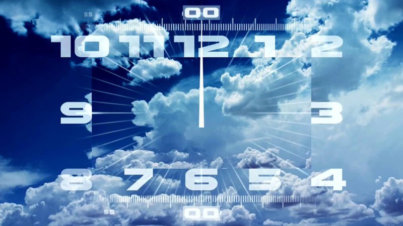 Первый канал часы заставка