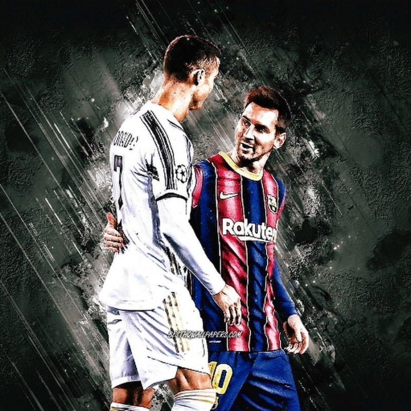 Криштиану Роналду и Лионель Месси арт