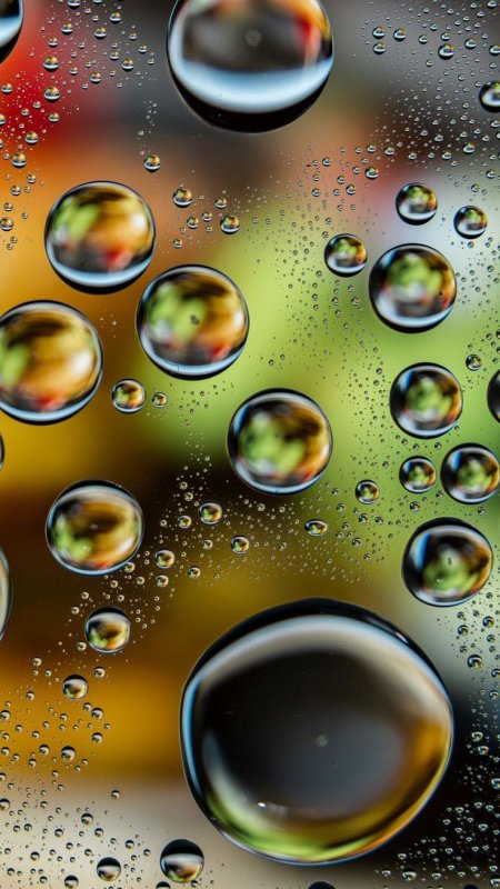 Красивые капли на телефон