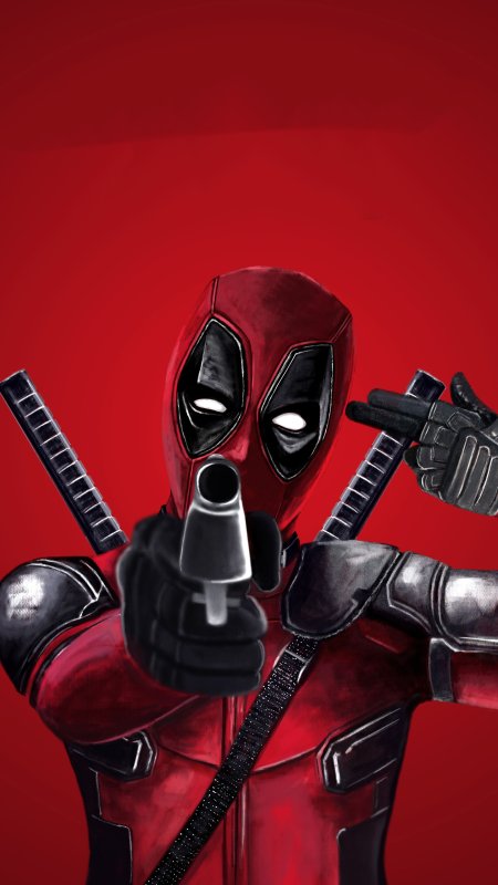 Дэдпул с телефоном