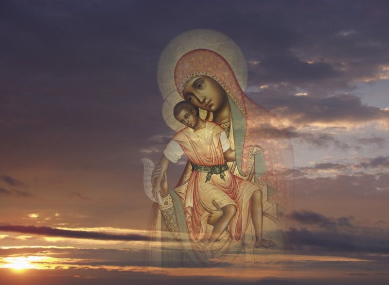 Пресвятая Богородица Дева Мария икона