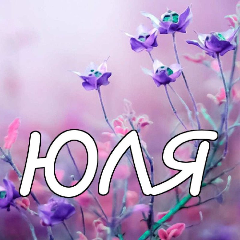 Юля надпись