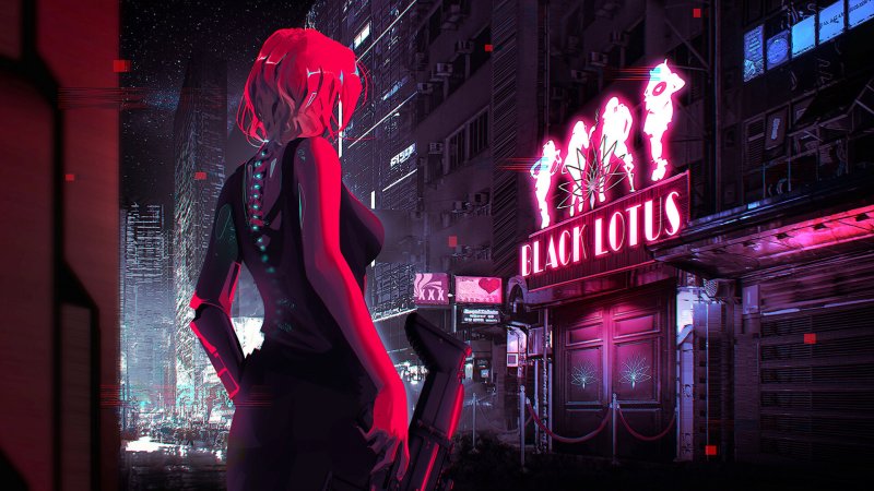 Cyberpunk 2077 арт неон город