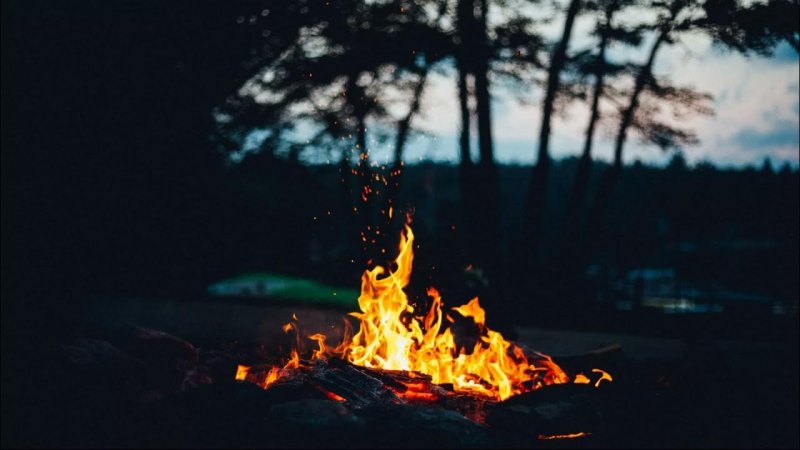 Красивый костер