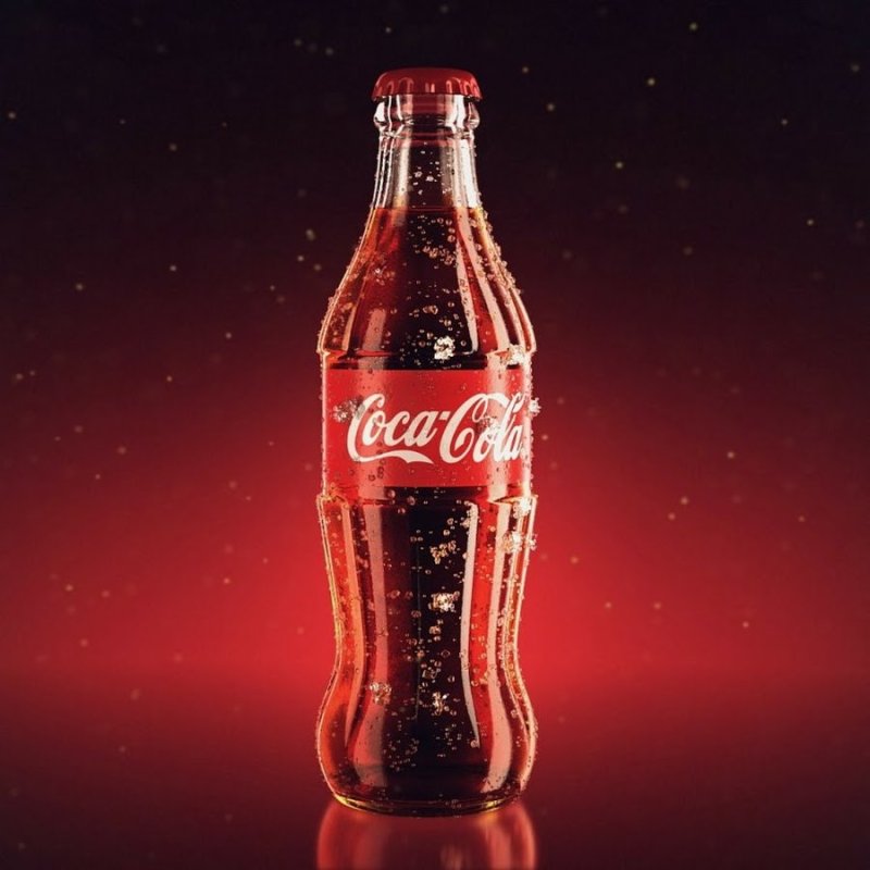 Стеклянная бутылка Кока колы 0.33