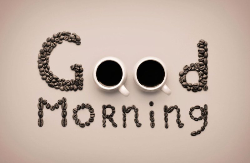 Доброе утро надпись