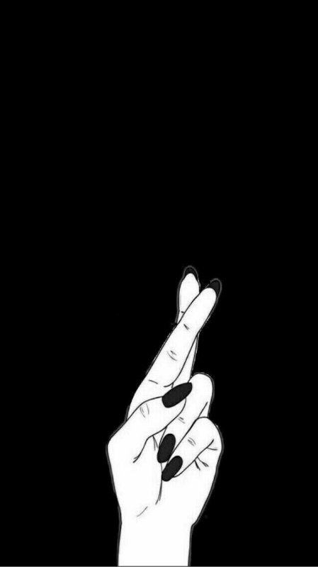 Черные обои с факом