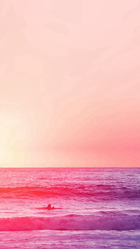 Розовое море