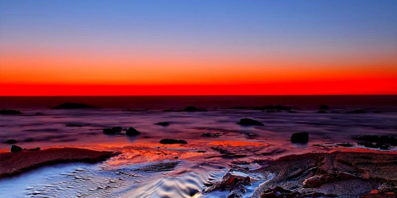 Закат на море