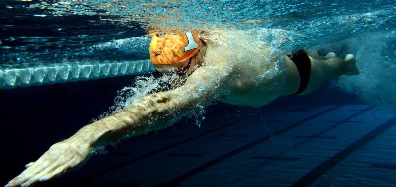 Плывет под водой