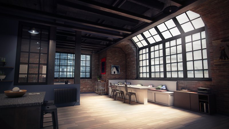 Фон в стиле лофт