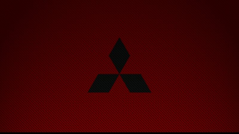 Красный значок Митсубиси Лансер 10