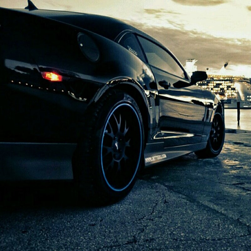 Шевроле Камаро черный 4k