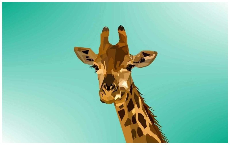 Жираф мультяшный