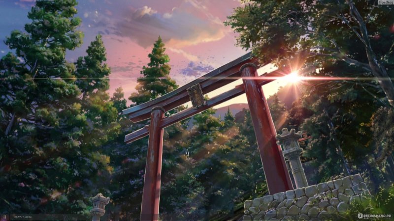 Макото Синкай твоё имя кадры