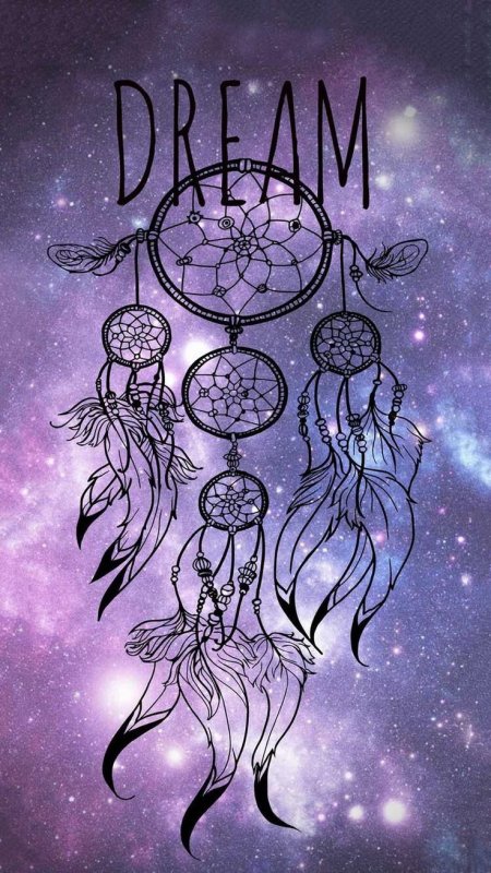 Ловец снов на фоне космоса