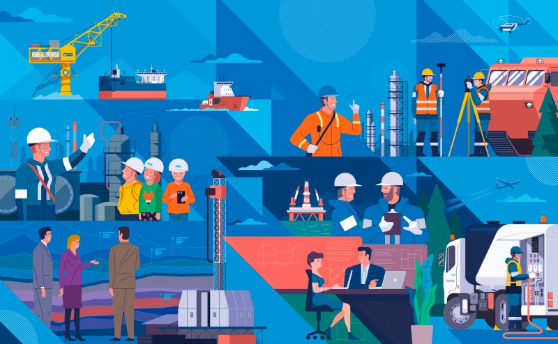 Газпром иллюстрации