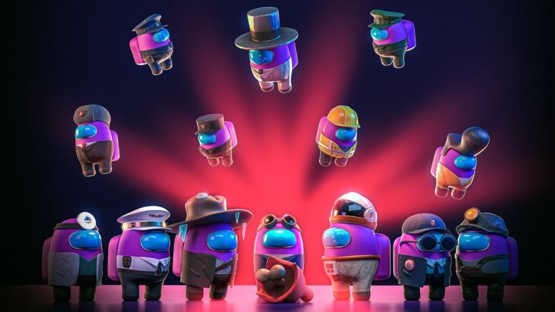 Персонажи амонг АС 3д