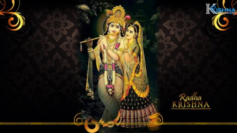 Кришна и Радха обои