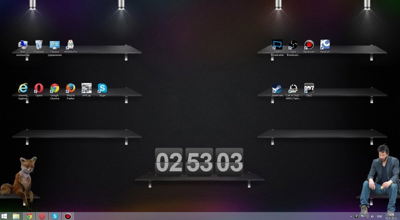 Обои с полочками для ярлыков