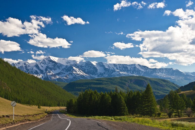 Гора Белуха с Чуйского тракта