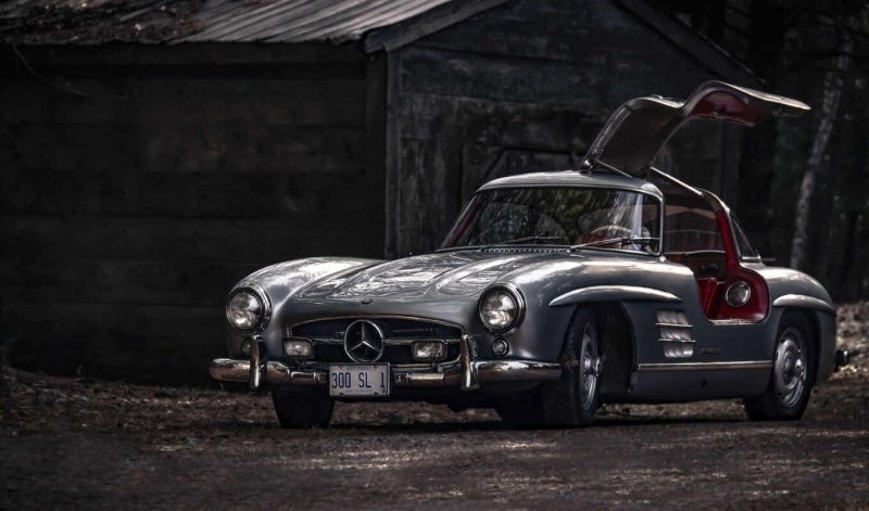 Старый Мерседес 300sl