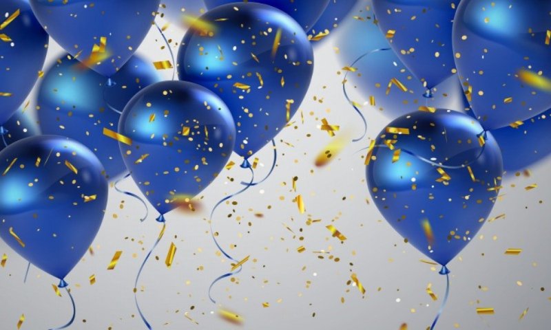 Праздничные фоны с воздушными шарами
