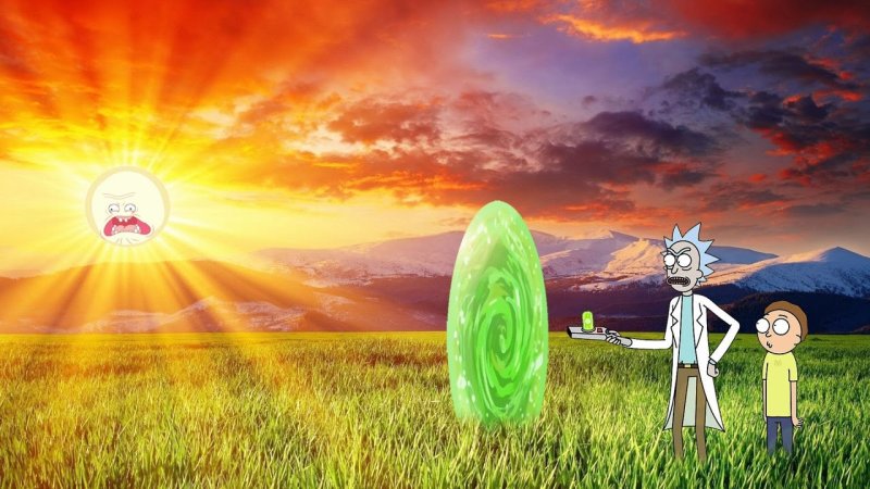 Арт Рик и Морти 4к