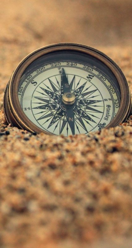 Компас на карте