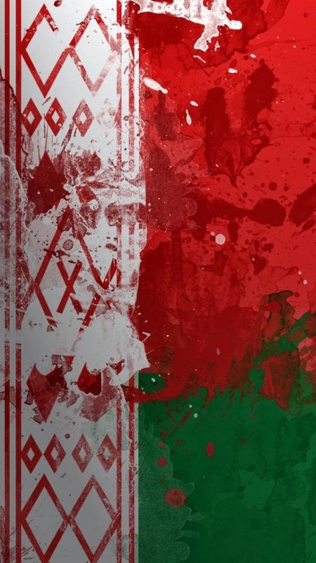 Флаг беллоруссіі на телейон