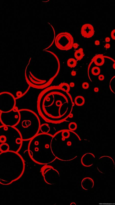 Цветные узоры на черном фоне