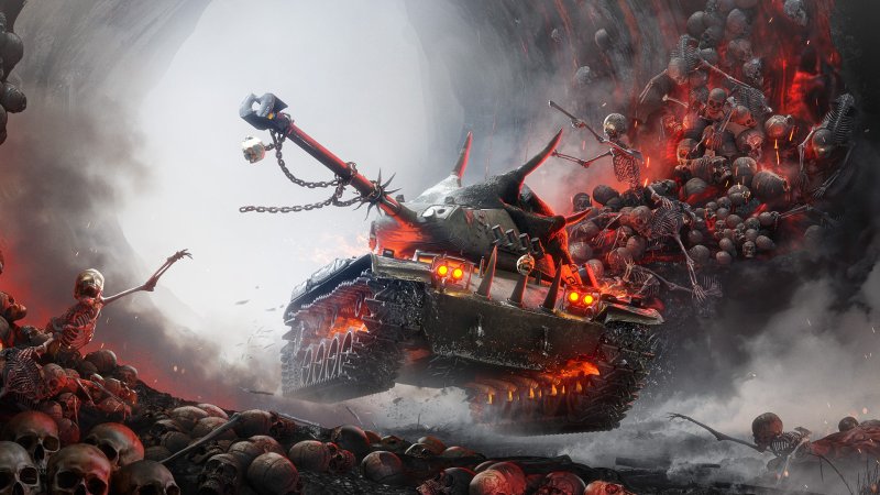 World of Tanks битва