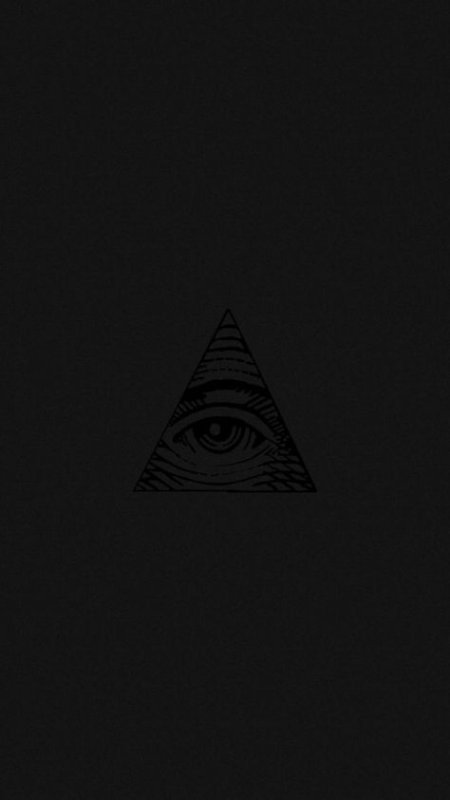 Масонский глаз на черном фоне