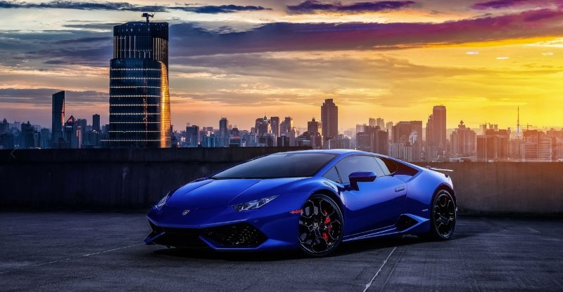 Синий Ламборгини Хуракан