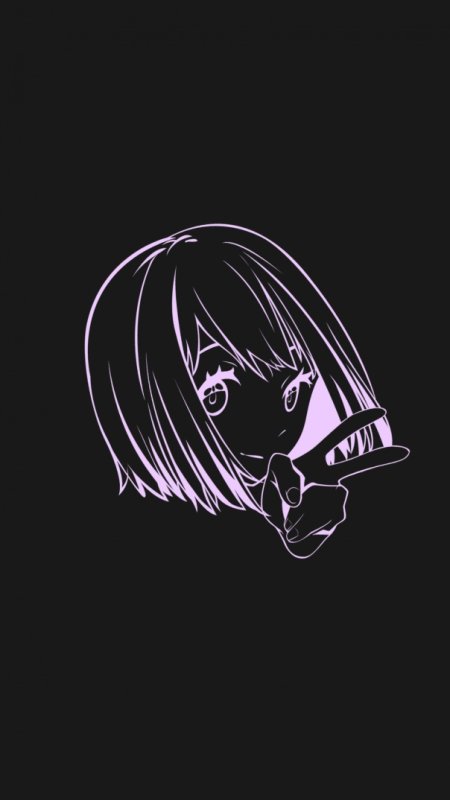 Аниме на черном фоне