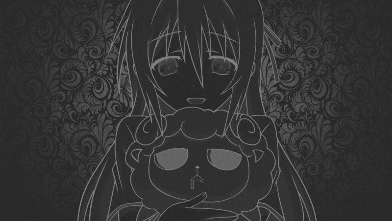 Аниме на черном фоне