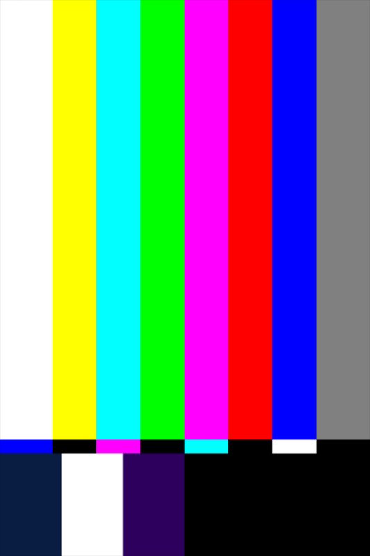 Разноцветные полосы на телевизоре