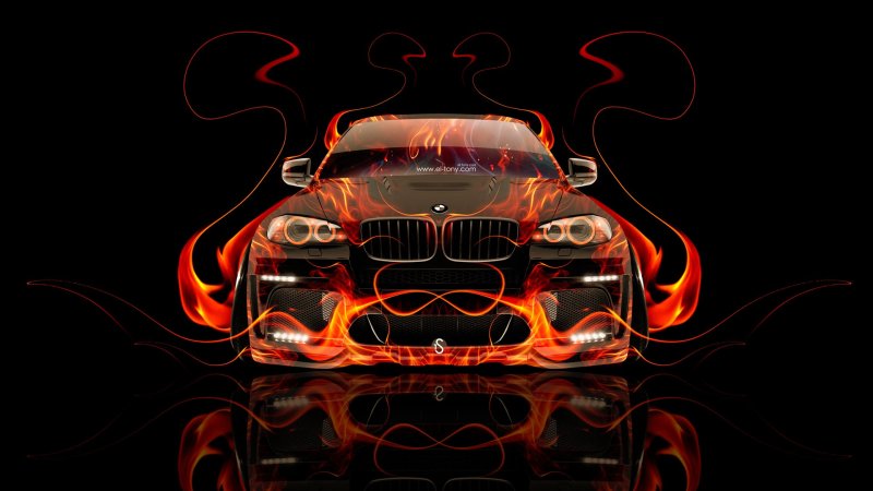 Огненная машина БМВ