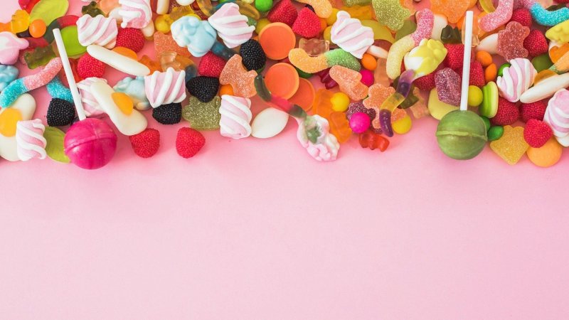 Яркие конфеты