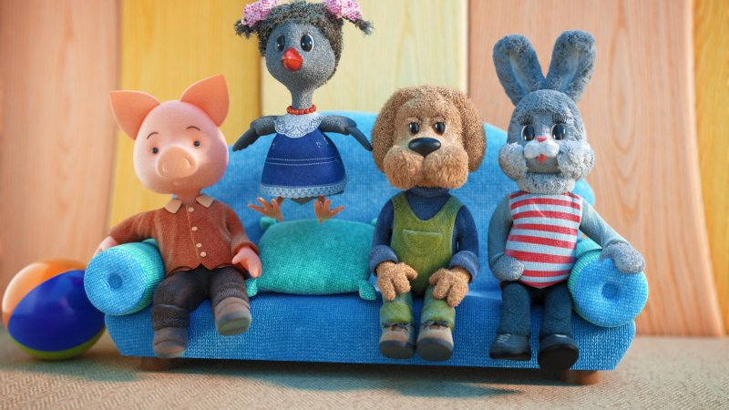 Игрушки Филя Степашка Хрюша