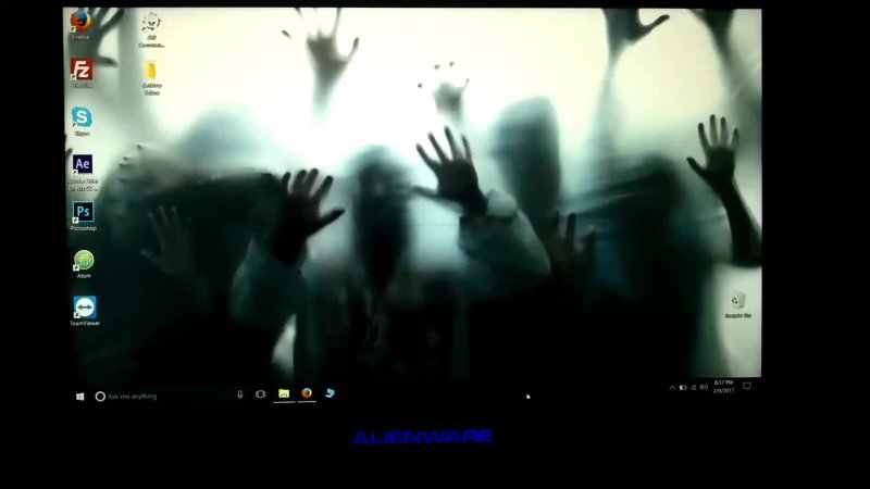 Зомби за стеклом анимация