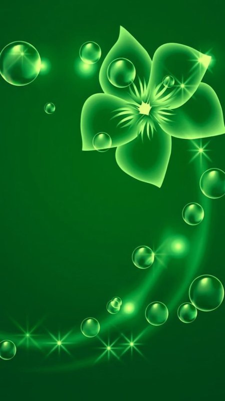 Абстракция в зеленых тонах