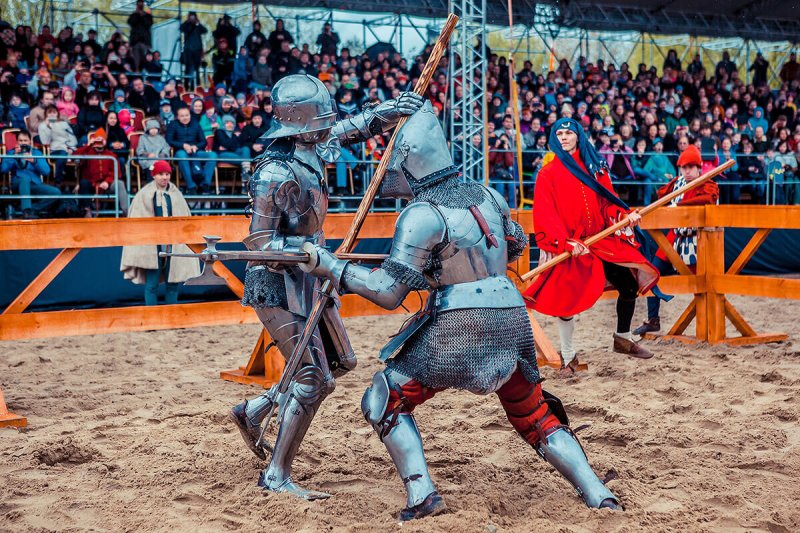 Рыцарский турнир в средневековье