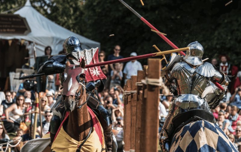 Рыцарский турнир в средневековье