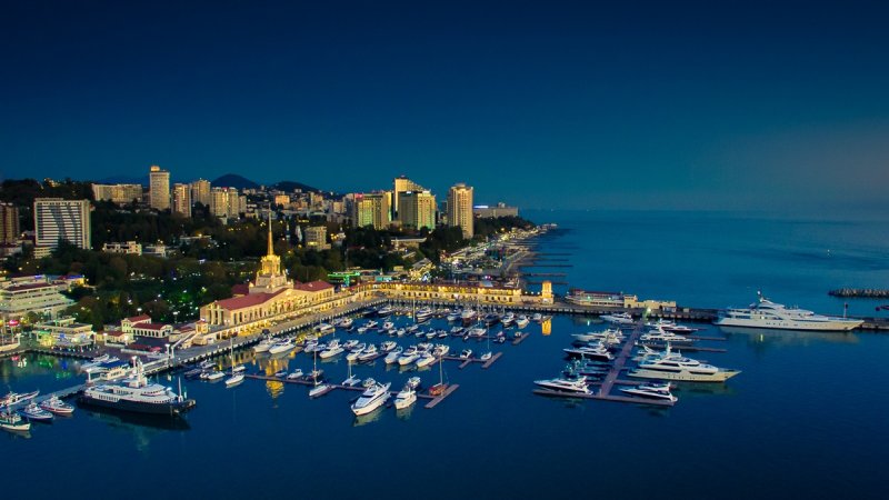Морпорт Сочи панорама