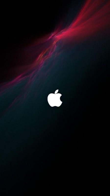 Значок Apple на черном фоне
