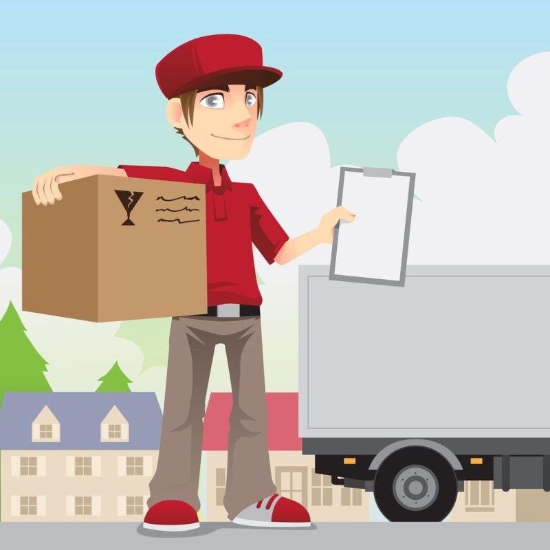 Курьер иллюстрация