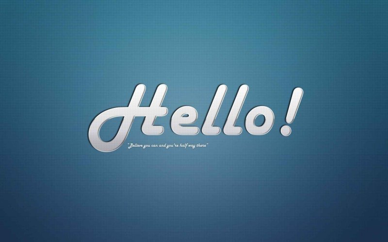 Обои на рабочий стол hello